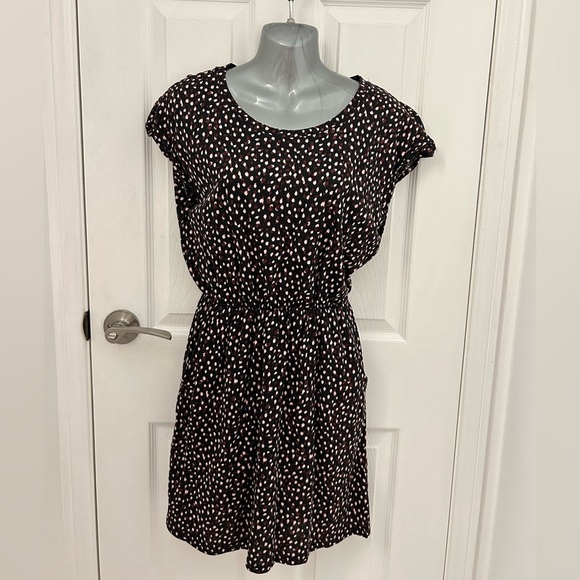 H&M Cotton-Blend, Patterned Dress with Elastic Waist, Sz US Small - Picture 1 of 6
